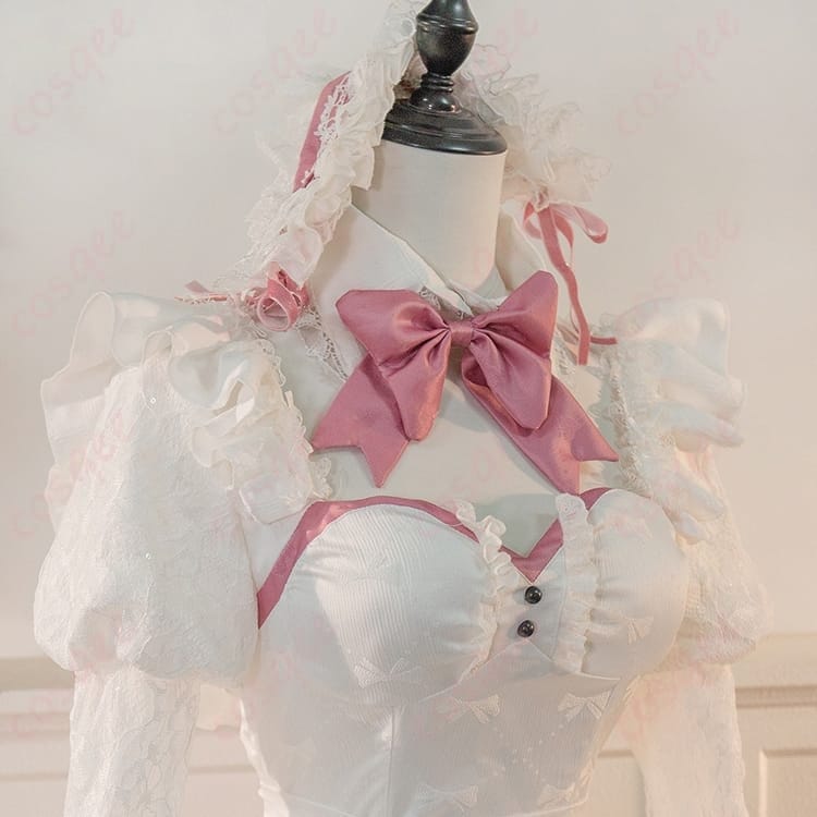 勝利の女神：NIKKE アリス 白メイド衣装セット｜うさ耳付きで上品に再現 - 4枚目の画像