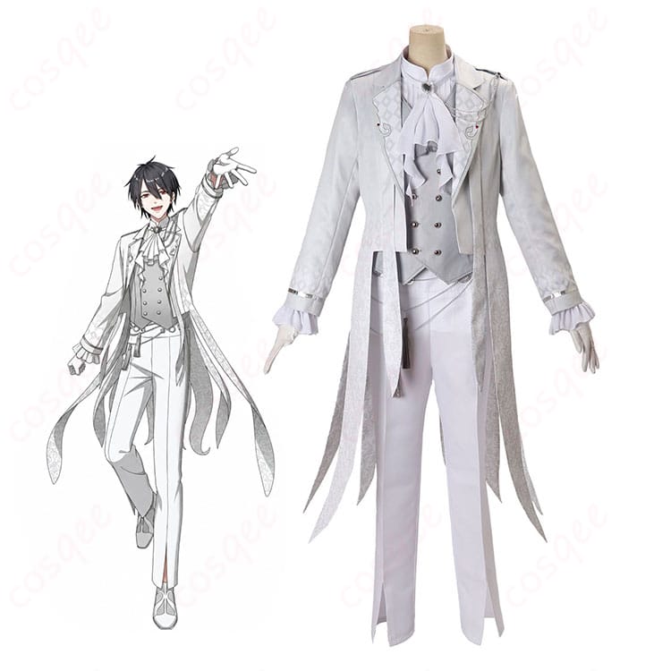 にじさんじ「SUSHIDOL PROJECT」夢追翔のキャラクタービジュアルと紫男コスプレ衣装