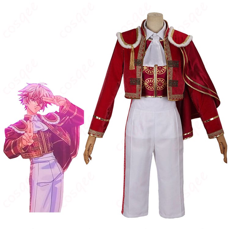 にじさんじ セラフ・ダズルガーデンのキャラクタービジュアルと赤白コスプレ衣装