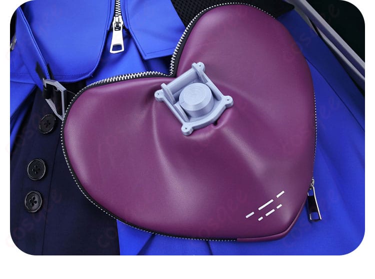 リーノ衣装に付属するハート型ショルダーバッグ