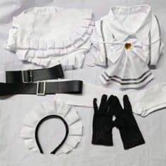 スノーホワイト CHAPTER7白メイド衣装｜上品で着やすい7点セット - 4枚目の画像（サムネイル）