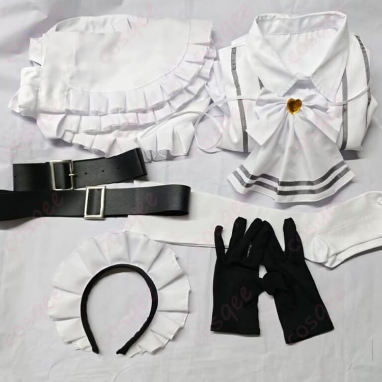 スノーホワイト CHAPTER7白メイド衣装｜上品で着やすい7点セット - 4枚目の画像