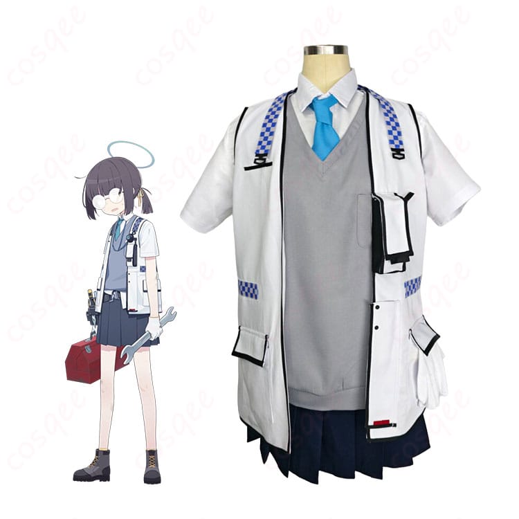 ブルーアーカイブのミレニアム生徒Aキャラクターイメージと学園制服コスプレ衣装