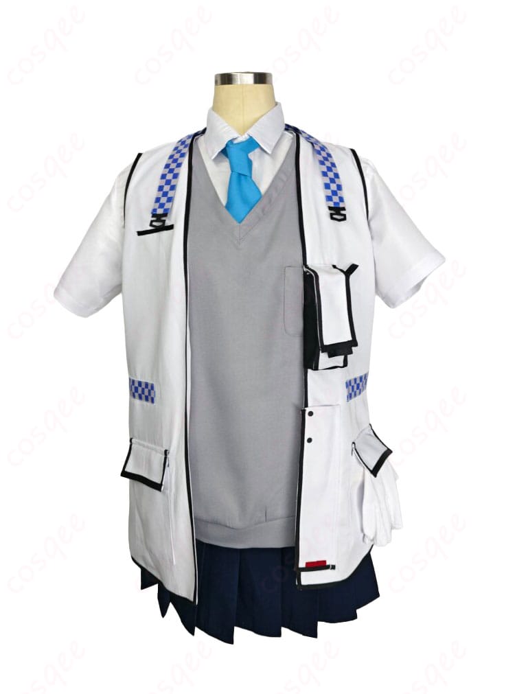 ミレニアム生徒Aコスプレ衣装のジャケットとスカートを組み合わせた正面