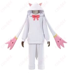 鹿目まどか キュゥべえ着ぐるみパジャマVer. 可愛いコスプレ衣装4点セット - 1枚目の画像（サムネイル）