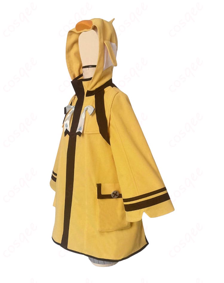 原神 ドール（女）ぱらぱら天気雨コスプレ衣装の側面シルエット