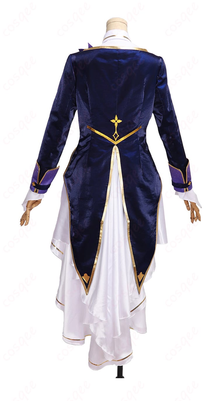 にじさんじ白雪巴共通衣装Ver.コスプレ衣装の背面デザイン