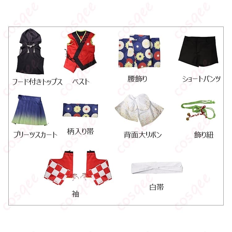 学園アイドルマスター 藤田ことね【冠菊】高再現度の夏祭り風コスプレ衣装 - 6枚目の画像
