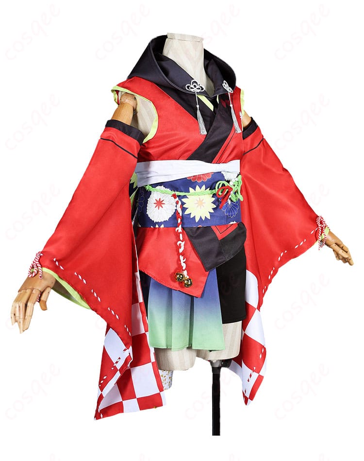 藤田ことね冠菊コスプレ衣装の側面シルエット