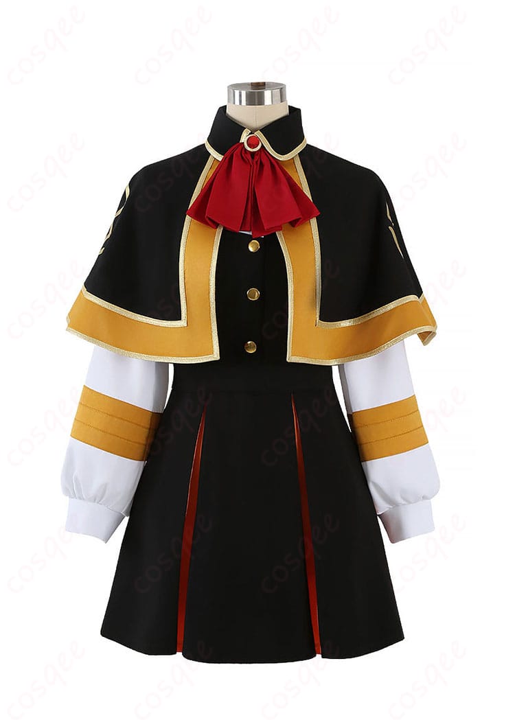 オルガマリー幼い姿Ver.コスプレ衣装のトップスとスカートを見せた正面