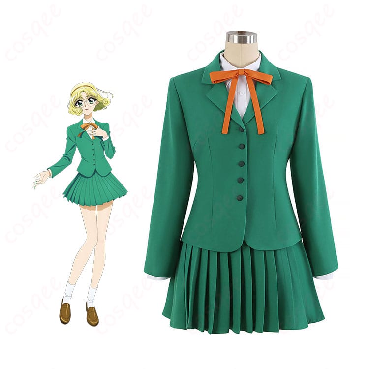 『魔法騎士レイアース』鳳凰寺風のキャラクターイメージと制服Ver.コスプレ衣装