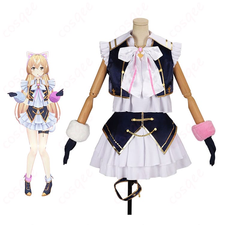 にじさんじ家長むぎのキャラクタービジュアルと3D共通衣装Ver.の商品比較イメージ