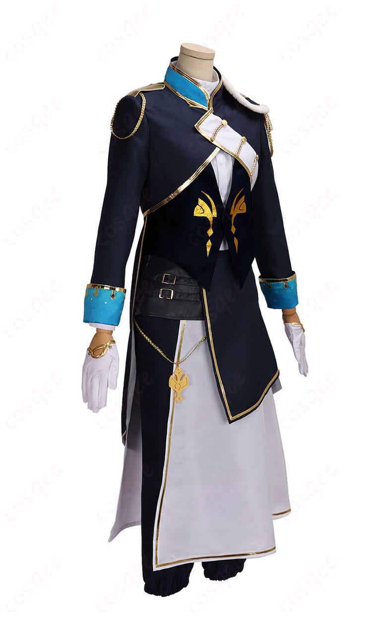 叶 FANTASIAコスプレ衣装の右側ディテールとレイヤード構成