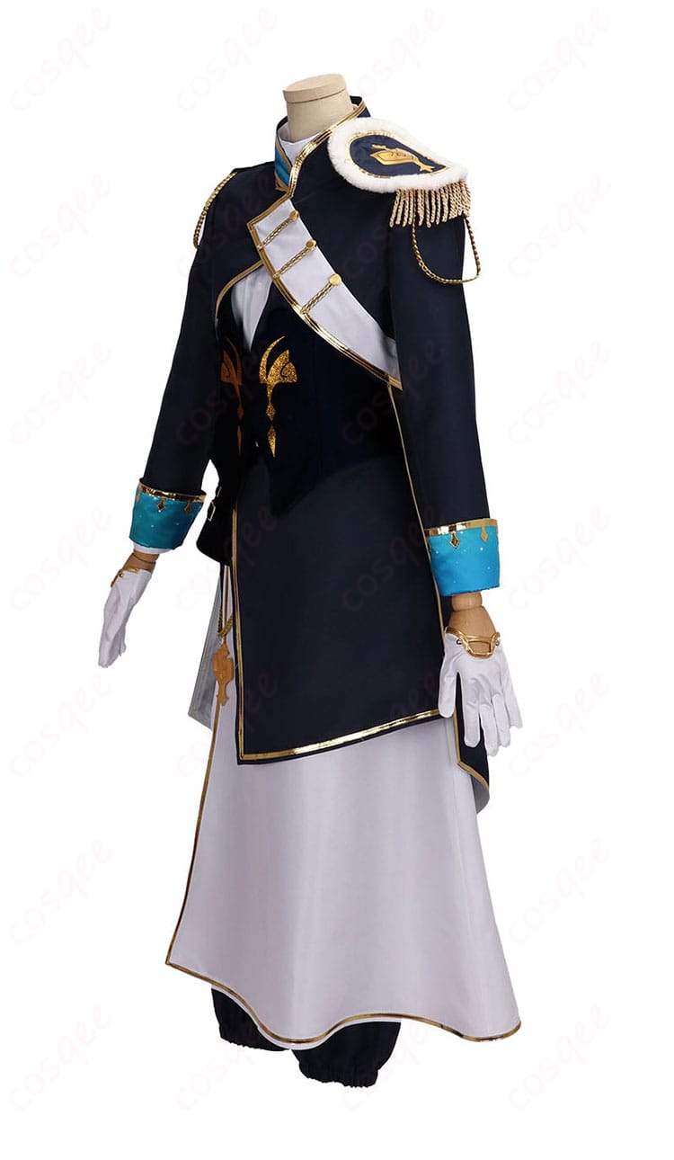 叶 FANTASIAコスプレ衣装の左側ディテールと太もも飾り