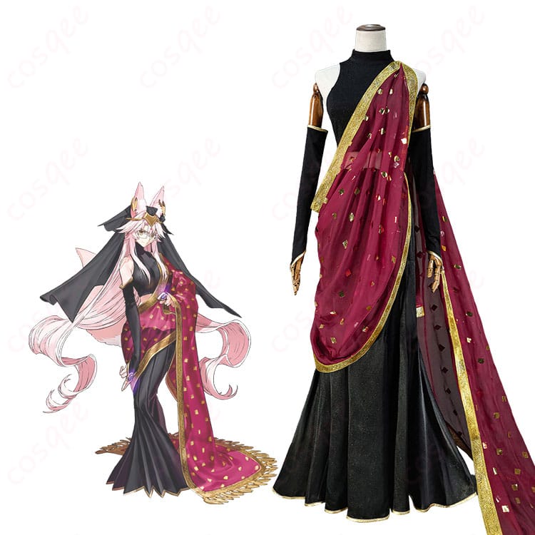 タマモヴィッチ・コヤンスカヤのキャラクターイメージとインド異聞帯サリー風衣装の商品比較