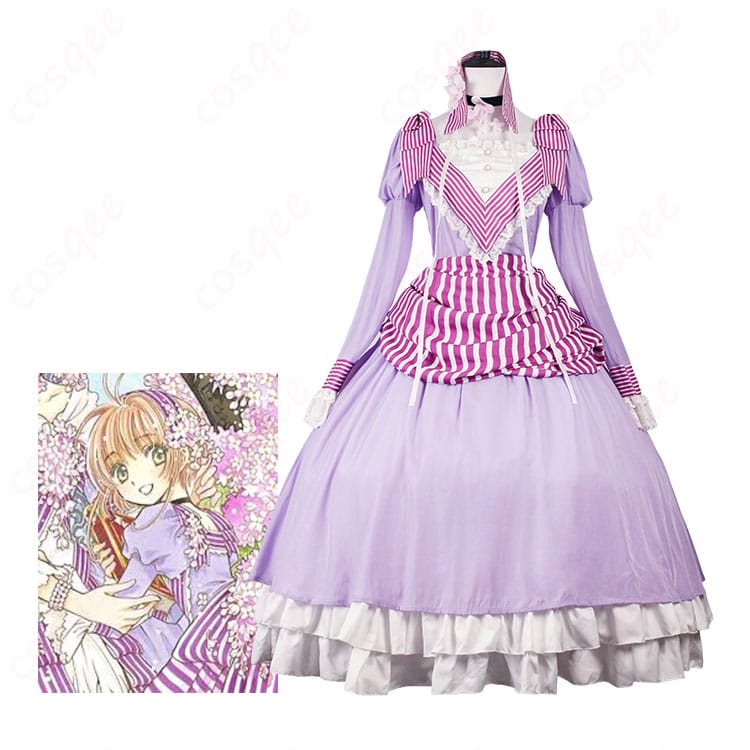 カードキャプターさくらの木之本桜キャラクターイメージとコスプレ衣装セット