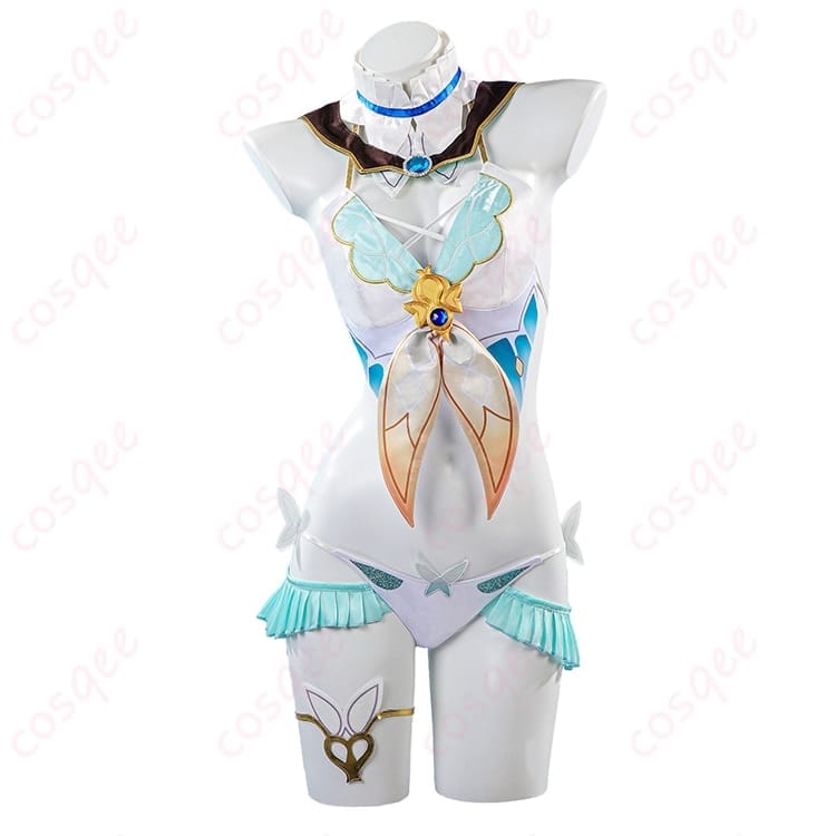 崩壊：スターレイル ホタル 水着Ver.コスプレ衣装 軽やかな7点セット - 3枚目の画像