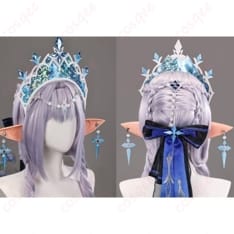 『原神』氷の女皇 コスプレ衣装｜王冠付きで威厳を演出する華やかドレスセット - 4枚目の画像（サムネイル）