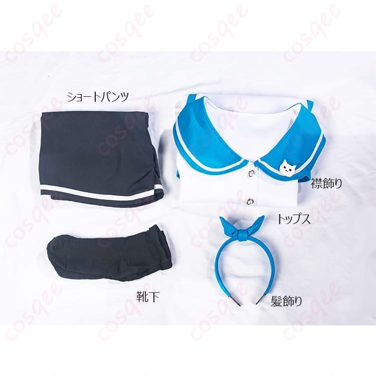 天童アリスの軽やかな学園系コスプレ衣装｜撮影映えする5点セット - 4枚目の画像