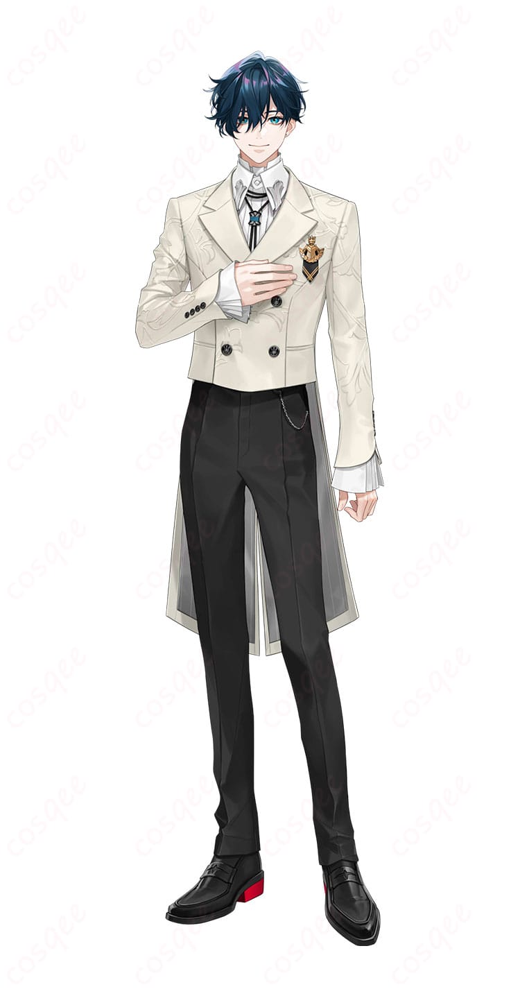 にじさんじ山田龍一郎のRhyZyGy響野音楽大学制服を着用した全身イメージ
