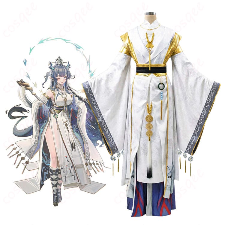 アークナイツのリィン濯冠纓キャラクターイメージと白金コスプレ衣装セット