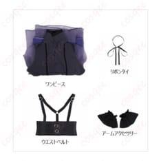 BanG Dream! 藤都子 紫グラデーションロングドレス コスプレ衣装 - 5枚目の画像（サムネイル）