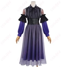 BanG Dream! 藤都子 紫グラデーションロングドレス コスプレ衣装 - 1枚目の画像（サムネイル）