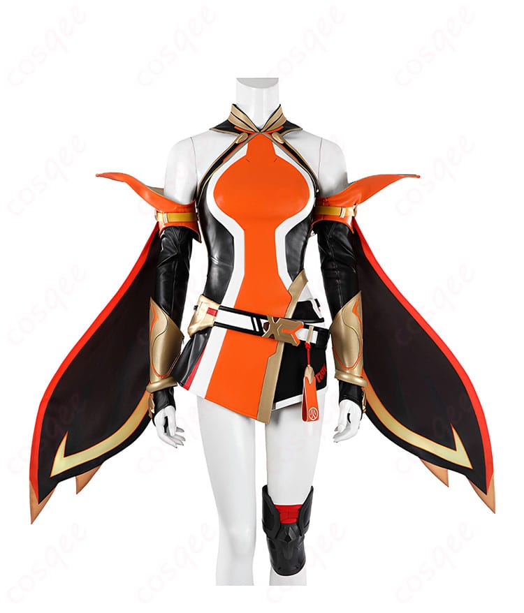 アンランのファンタジー戦闘服を正面から見たコスプレ衣装