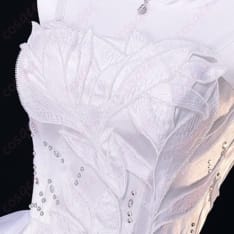 恋と深空 主人公「心に残る羽の痕」高再現ウェディングドレス コスプレ衣装 - 4枚目の画像（サムネイル）