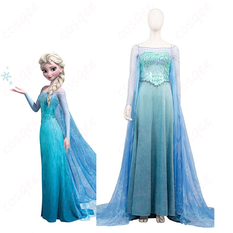 『アナと雪の女王』エルサのキャラクターイメージと氷のドレス衣装
