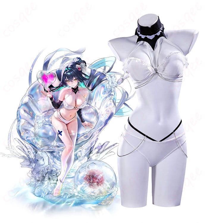 勝利の女神：NIKKE リトルマーメイドのキャラクタービジュアルとシェルプリンセス衣装
