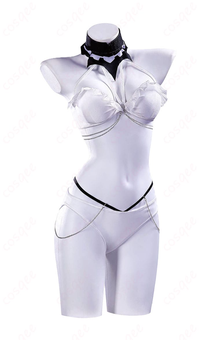 リトルマーメイド水着コスプレ衣装のサイドシルエット
