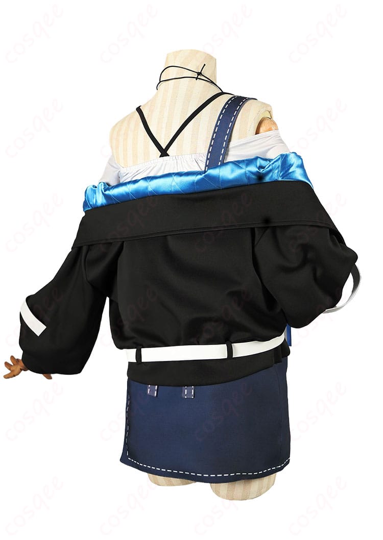 喫茶Laid-Backコスプレ衣装のジャケットとバックウエストリボンの背面