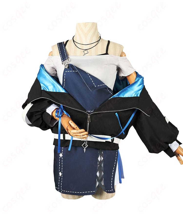 悠針れい 喫茶Laid-Back衣装のジャケットとスカートを合わせた正面