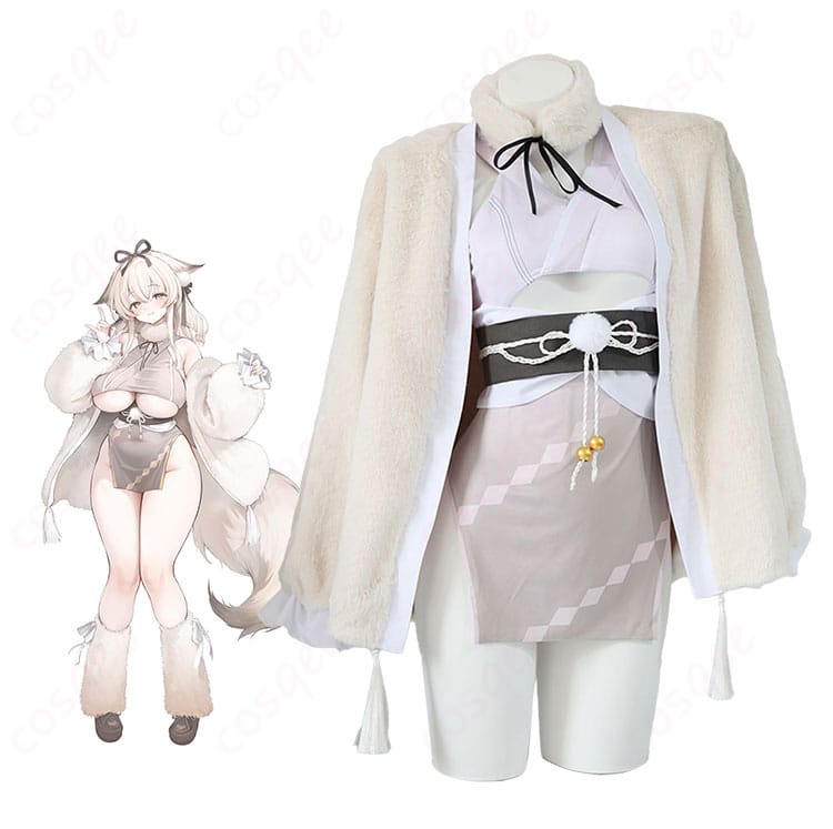 『アズールレーン』水無瀬のキャラクターイメージとチャイナドレス衣装の商品比較