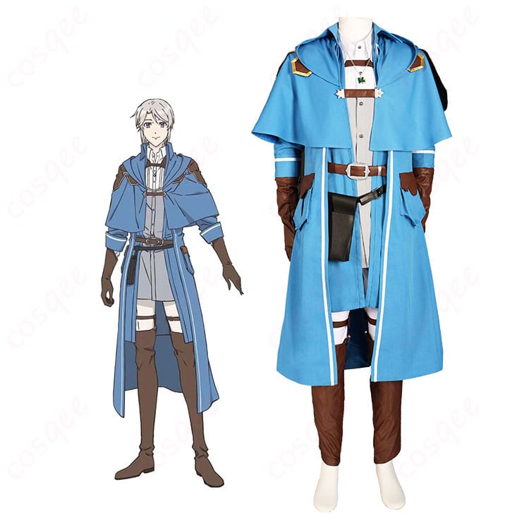 『穏やか貴族の休暇のすすめ。』リゼルのキャラクターイメージと青いコスプレ衣装