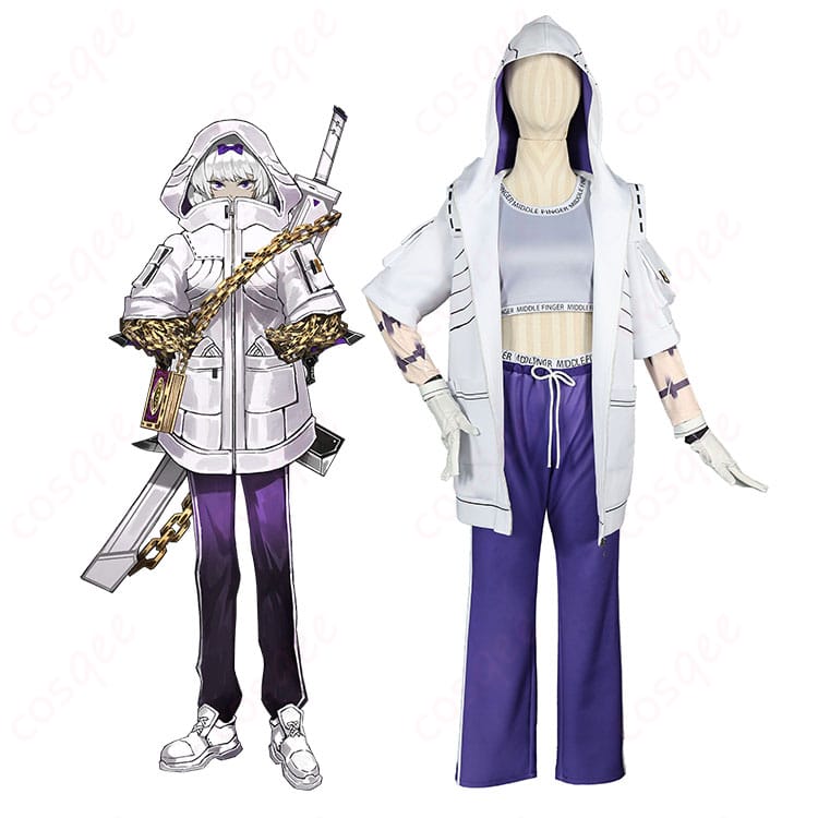 Limbus Companyキラのキャラクターイメージと断ち切れない中指の子方コスプレ衣装