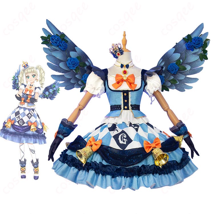 『アイカツ！』藤堂ユリカのキャラクタービジュアルとナイトメアカプリコーンコーデの商品衣装