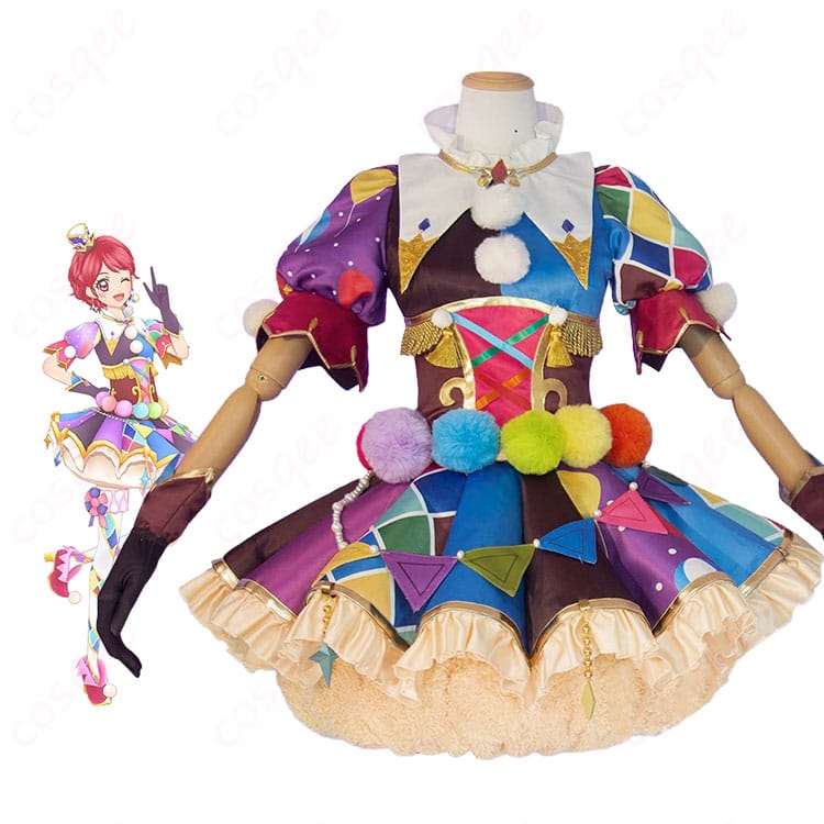 『アイカツ！』一ノ瀬かえでのキャラクターイメージとピエロカーニバルコーデ衣装一式