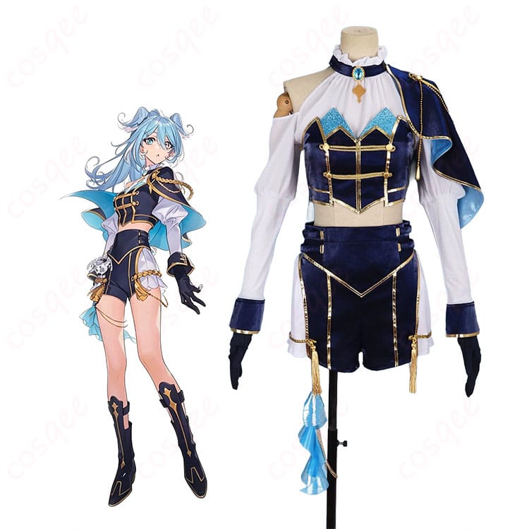 にじさんじ エリーラ ペンドラのキャラクタービジュアルと共通衣装の商品全体像