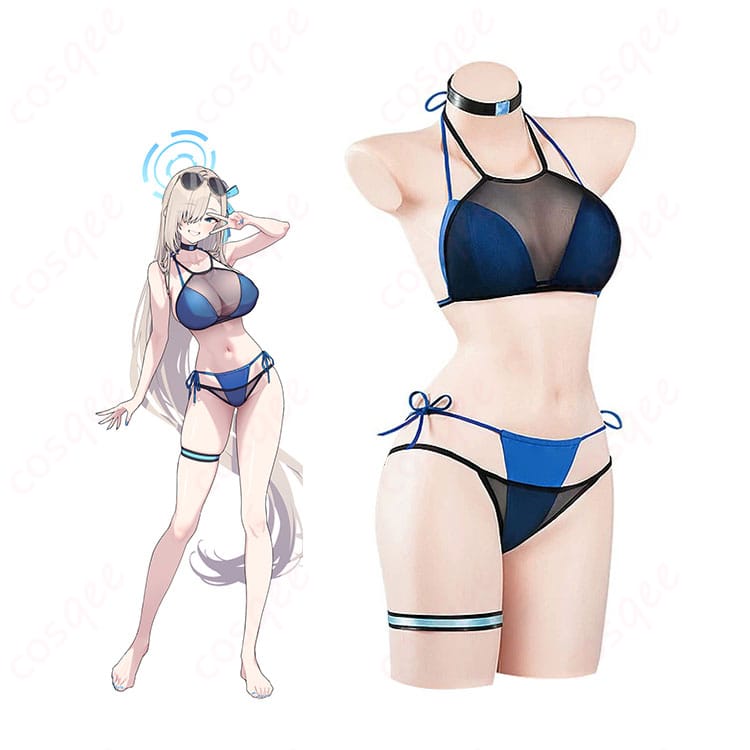 ブルーアーカイブ・一之瀬アスナのC108描き下ろし水着Ver.コスプレ衣装の正面図