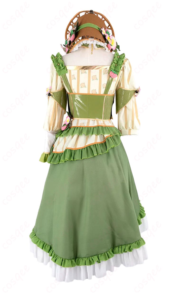 第五人格バーメイド花野拾遺コスプレ衣装の背面デザインとシルエット