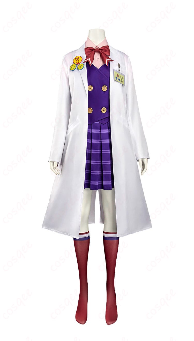 宝月茜 高校生制服Ver.の白衣と制服を着用した正面イメージ