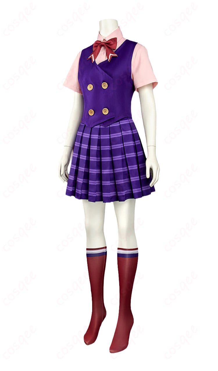宝月茜コスプレ衣装のインナー制服とスカートの側面デザイン