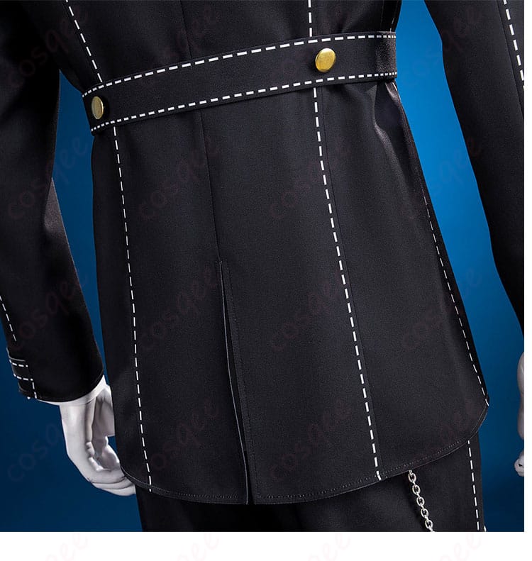 白鐘直斗コスプレ衣装のジャケット背面に施された装飾