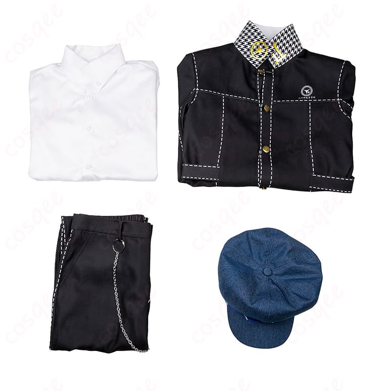 白鐘直斗の探偵風制服セット内容、ジャケット、シャツ、パンツ、帽子