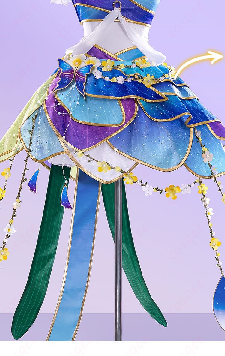 妖精の国編の絢瀬絵里コスプレ衣装のスカート装飾