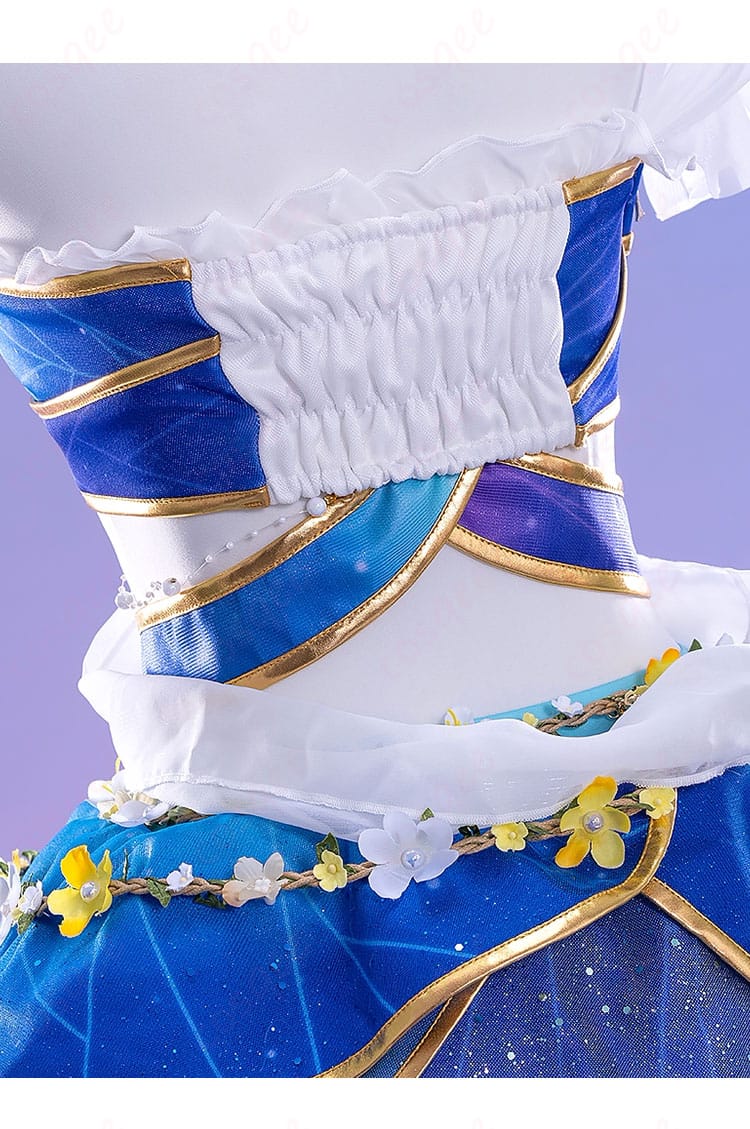 絢瀬絵里の妖精風コスプレ衣装の腰まわりの装飾