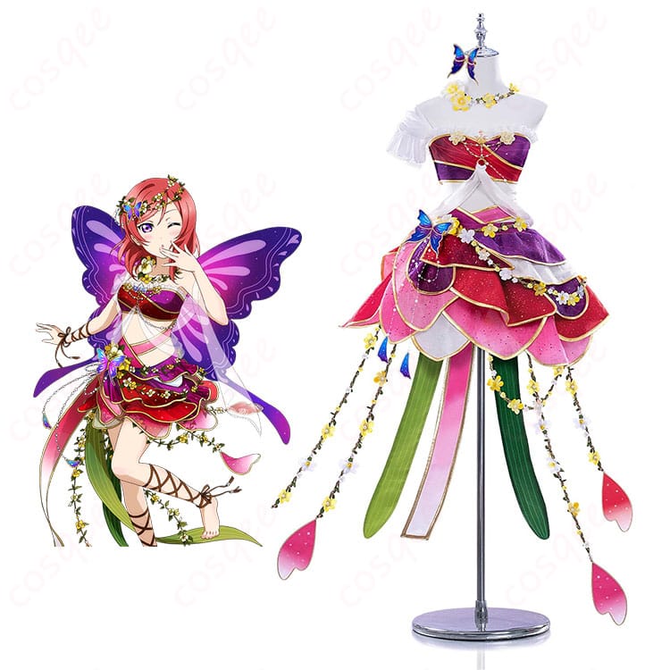 ラブライブ！スクフェスの西木野真姫と妖精の国編「こっそり練習」覚醒後コスプレ衣装の比較