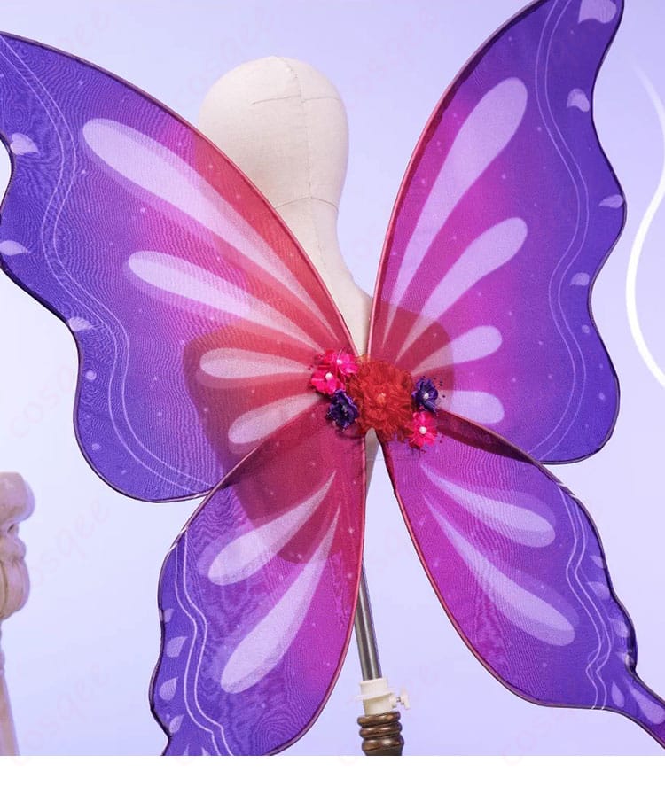 西木野真姫の衣装背面に合わせた蝶羽翼の詳細、翼は別売り